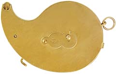 Fancy Capper, snail shaped, brass, by Tedd Cash